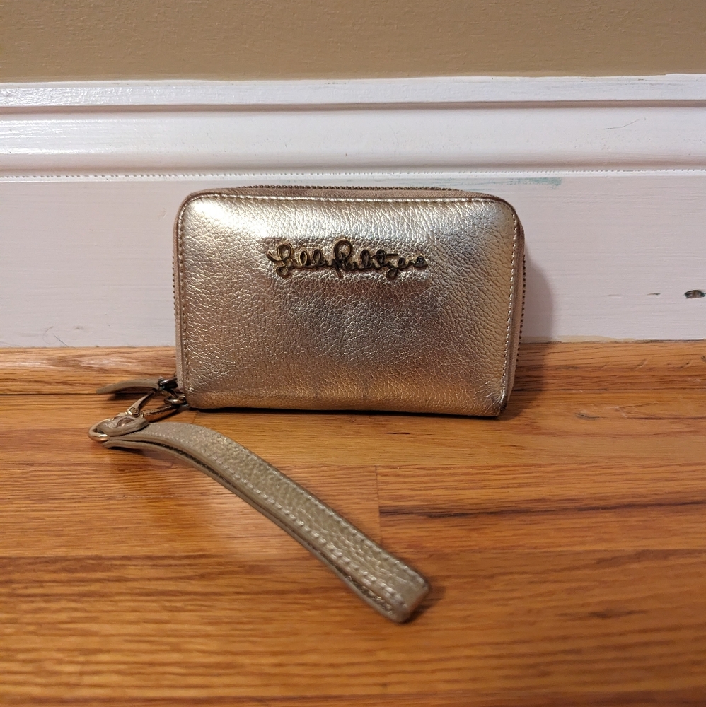 Lilly Pulitzer Metallic Gold Wallet